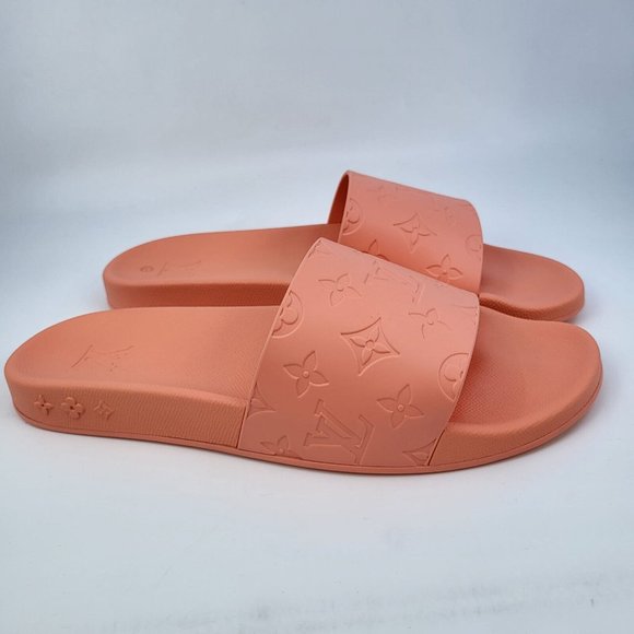 Louis Vuitton Men's Orange Monogram Waterfront Mule Sandals - Picture 15 of 15